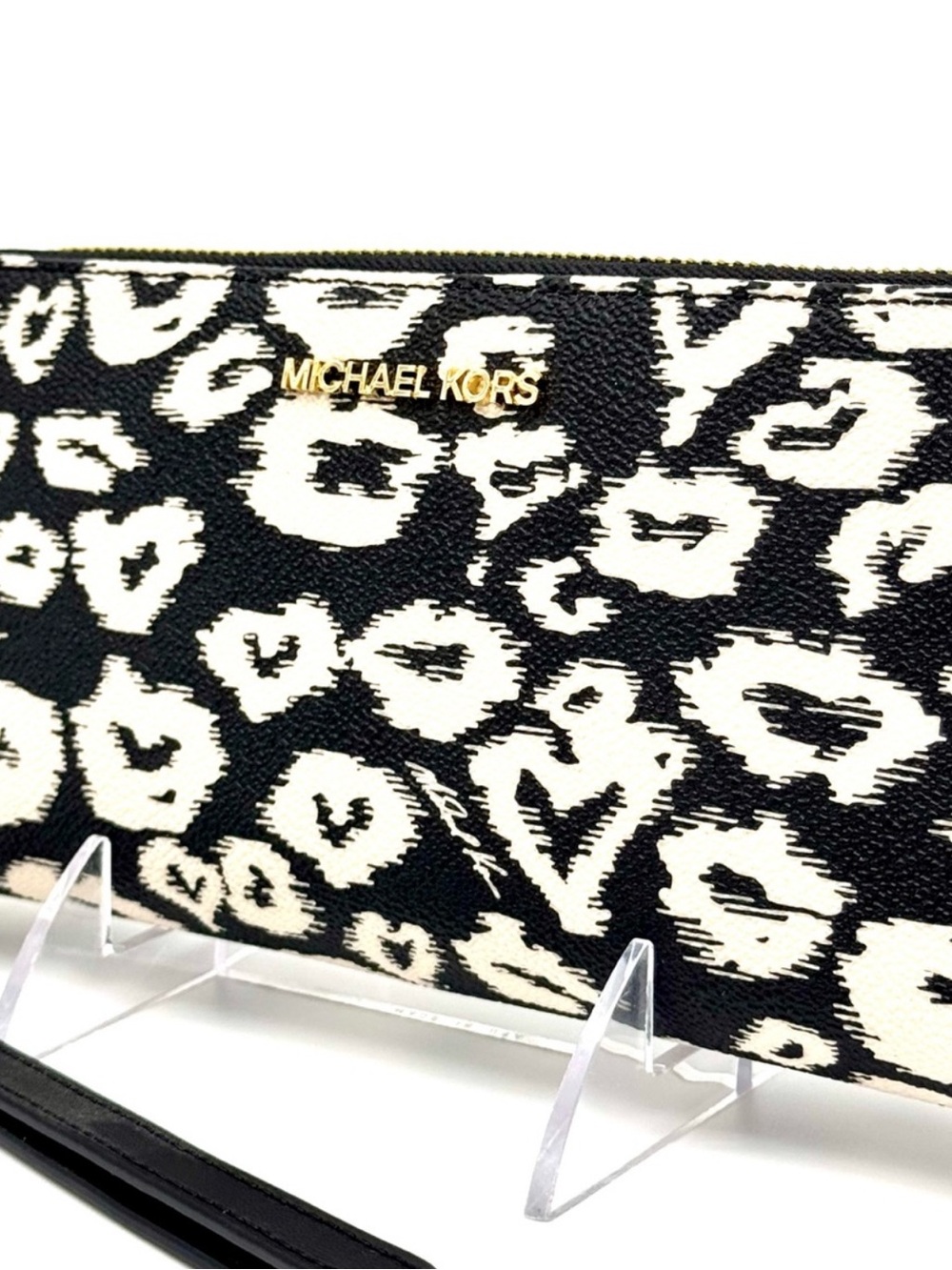 Michael Kors Large Continental Wallet - Black Multi - Picture 2 of 7